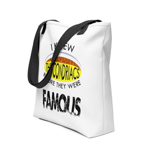 'I Knew The Condriacs Before They Were Famous' - Tote bag